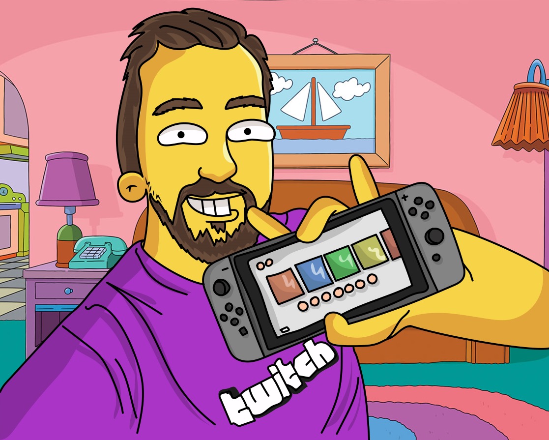 Illustration von Qtee mit Nintendo Switch